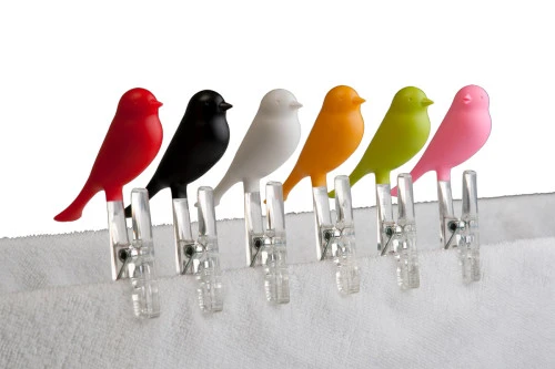 Набор прищепок sparrow, зеленые, 4 шт.