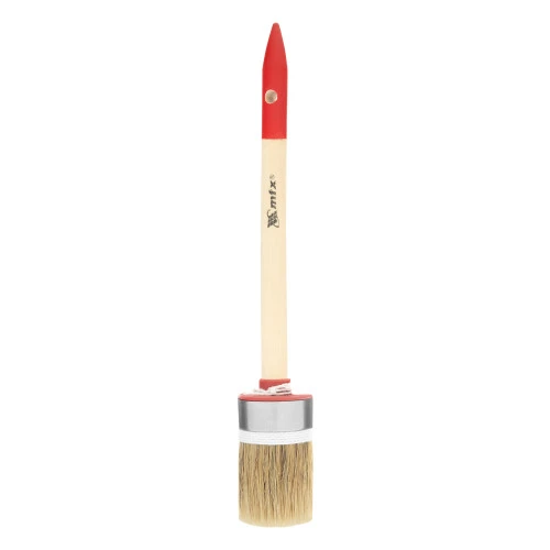 Кисть круглая, Профи №8 (35 мм) натуральная щетина, деревянная ручка MTX