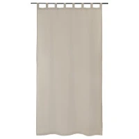 Штора из хлопка и льна бежево-серого цвета из коллекции essential, 150х290 см