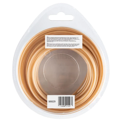 Леска для триммера армированная алюминием круглая, 2,0мм х 15м, блистер ALUFLEX Denzel