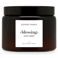 Свеча ароматическая the olphactory, blessing, dark amber, 60 ч