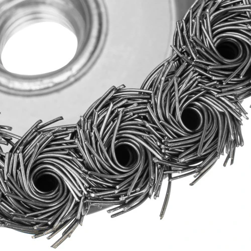 Щетка для УШМ, 100 мм, М14, "чашка", крученая металлическая проволока Сибртех