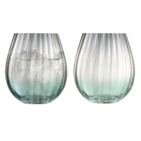 Набор низких стаканов dusk, 425 мл, зелено-серый, 2 шт.