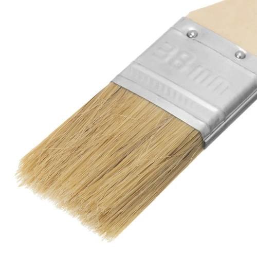 Кисть плоская "Стандарт" 1.5" (38 мм) натуральная щетина, деревянная ручка MTX