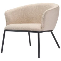 Лаунж-кресло paal, букле, бежевое