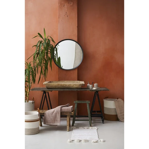 Корзина для хранения moen D45х50 см, бежевая/горчичная