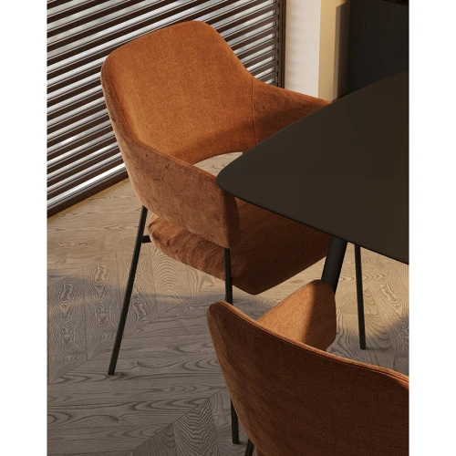 Стул wendy, рогожка, терракота