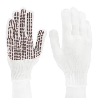 Перчатки трикотажные, ПВХ гель "Протектор", оверлок Сибртех