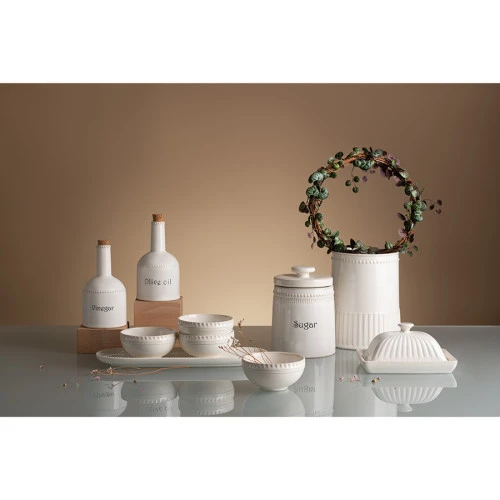 Банка для сахара белого цвета из коллекции kitchen spirit, 820 мл