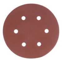 Круг абразивный на ворсовой подложке под "липучку", перфорированный, P 600, 150 мм, 5 шт Matrix