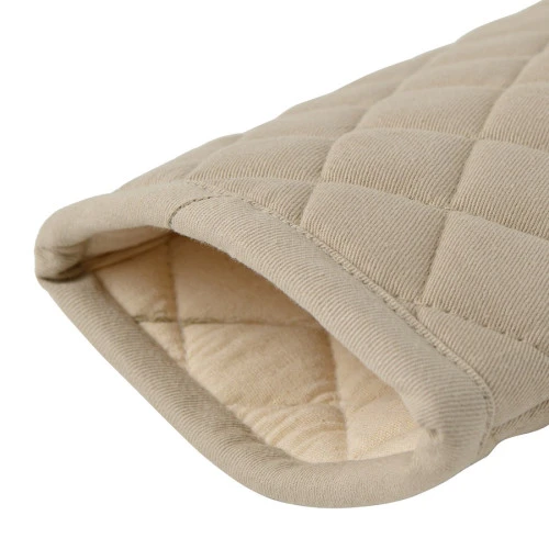 Прихватка-варежка из хлопка бежевого цвета из коллекции essential, 33х17,5 см