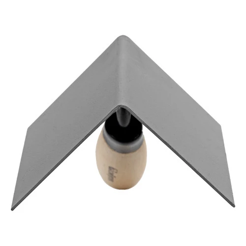 Кельма угловая, 110 х 75 х 75 мм, стальная, для внутренних углов, буковая ручка Сибртех