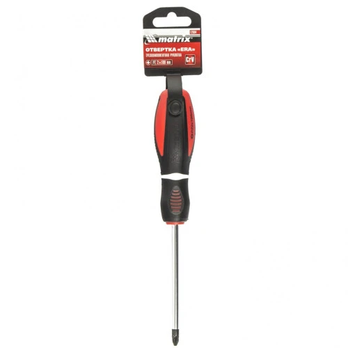 Отвертка "Era", PZ2 x 100 мм, CrV, трехкомпонентная рукоятка Matrix