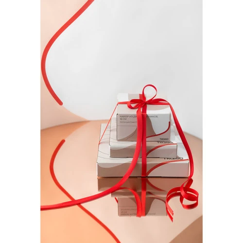 Набор из двух салатников бежевого цвета с авторским принтом из коллекции freak fruit, 16см