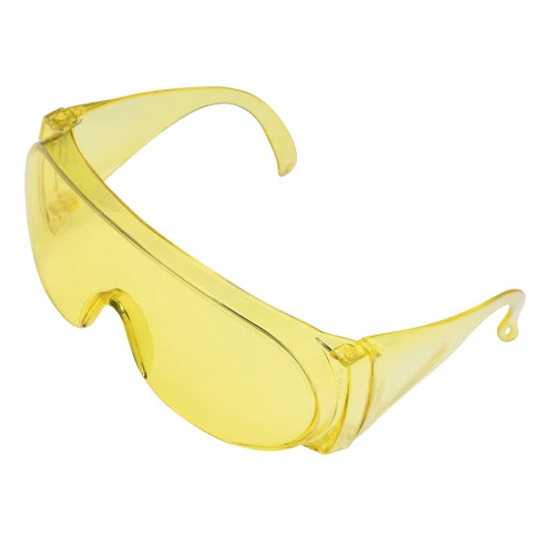 Очки защитные открытого типа, желтые, ударопрочный поликарбонат Сибртех