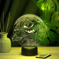 3D светильник  Светильник "Тыква - мумия"