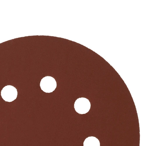 Круг абразивный на ворсовой подложке под "липучку", перфорированный, P 600, 125 мм, 5 шт Сибртех