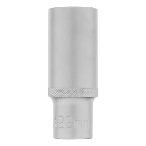 Головка торцевая удлиненная, 22 мм, шестигранная, CrV, под квадрат 1/2 Stels