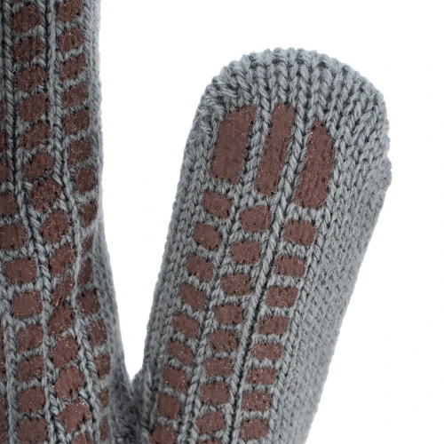 Перчатки трикотажные, акрил, ПВХ гель, "Протектор", серая туча, оверлок Сибртех