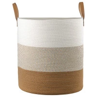 Корзина для хранения moen D45х50 см, бежевая/горчичная