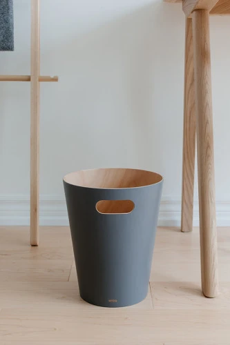 Корзина для мусора woodrow, 7,5 л, темно-серая
