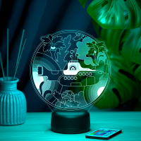 3D светильник  Светильник "Желтая субмарина"