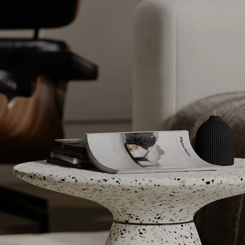 Столик журнальный bayn, D60 см, белый