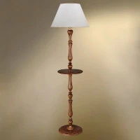 Торшер с абажуром и столиком 43-104/4378С КАРЕЛИЯ