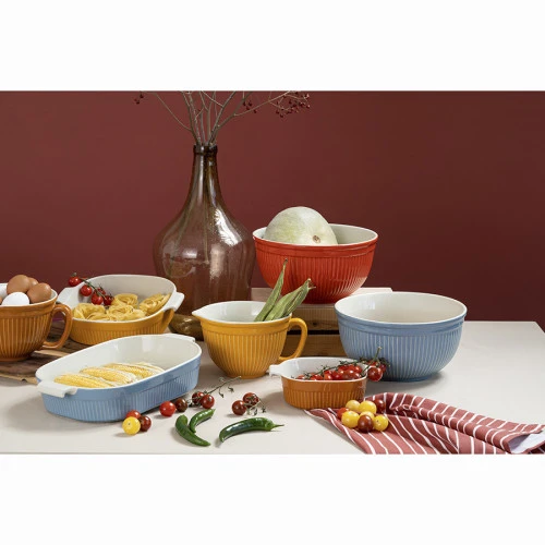 Блюдо для запекания soft ripples, 26,2х22,6 см, красное