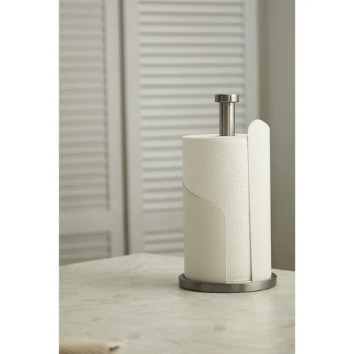 Держатель для бумажных полотенец riks, молочный