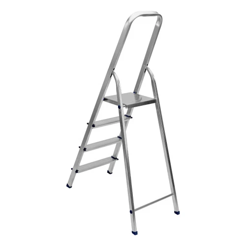 Стремянка, 4 ступени, алюминиевая, Сибртех