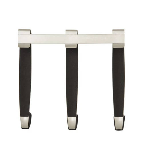 Вешалка надверная schnook, 23 см, черная-никель, 3 крючка