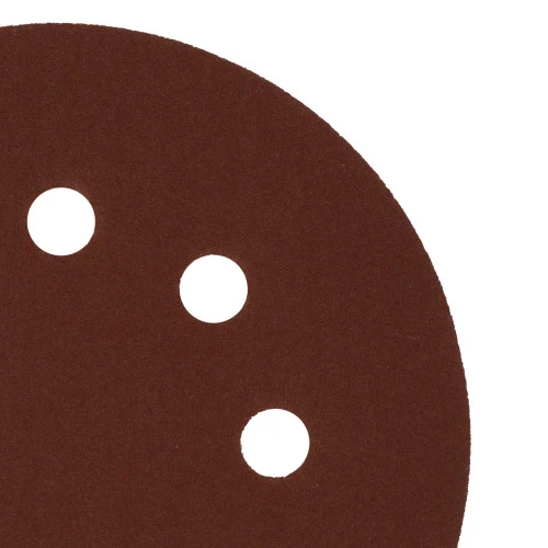 Круг абразивный на ворсовой подложке под "липучку", перфорированный, P 280, 125 мм, 5 шт Сибртех