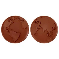 Набор подставок для кружки/стакана world coaster, коричневые, 2 шт.