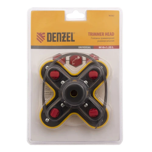 Головка триммерная универсальная гайка М10 х 1.25 левая Denzel