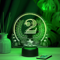 3D светильник  Светильник "Приз 2 место"