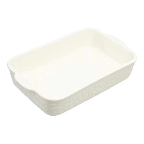 Блюдо для запекания birds of paradise, 30х19 см, кремовое