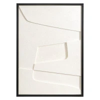 Панно декоративное с эффектом 3d minimalism, с черной рамой, 50х70 см