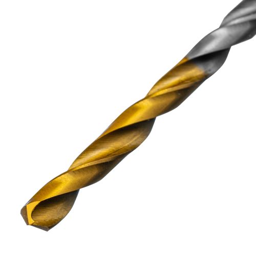 Сверло спиральное по металлу 3,5 x 70 мм, Р6М5, Golden Tip , 2шт. Denzel