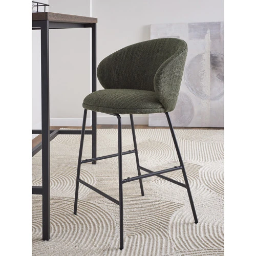 Стул полубарный comfy, рогожка, шпинат