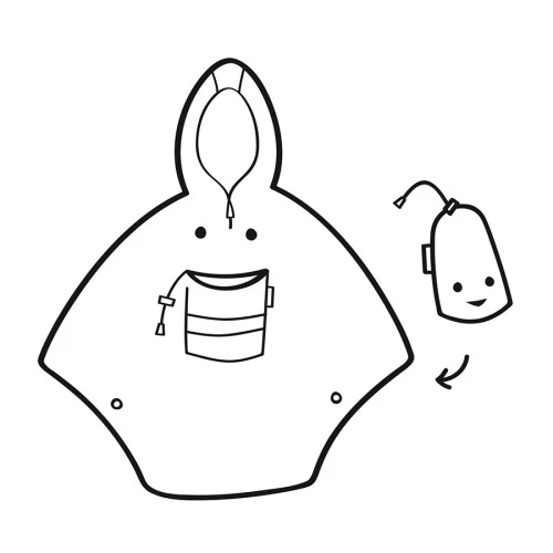 Дождевик детский friends blue