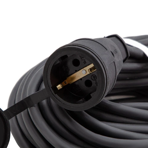 Удлинитель силовой 20 м, 16 А, тип УХз16, КГ 3 x 2.5 мм, 1 розетка, Сибртех