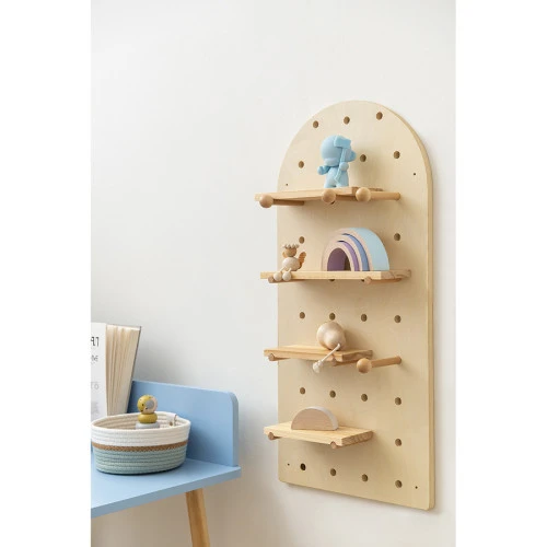 Пегборд shely, 38х80 см, светлое дерево