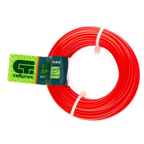 Леска для триммера квадратная, 3.0 мм х 10 м, Сибртех