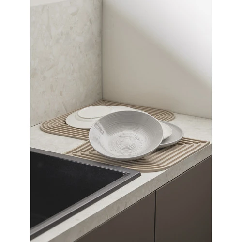 Коврик для сушки посуды dry flex, 34,5х31,5 см, бежевый
