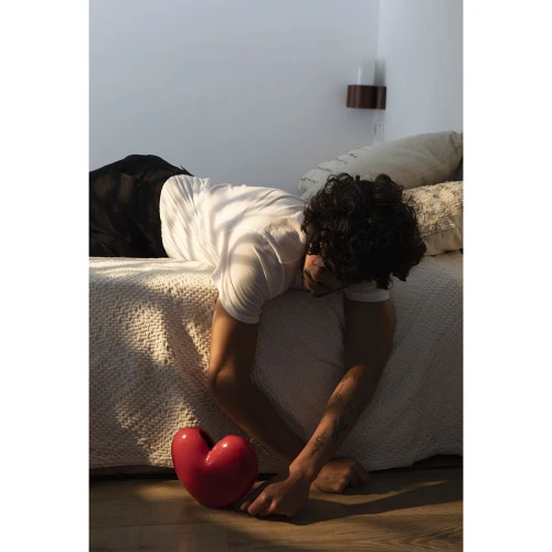 Ваза для цветов love, 15,5 см, красная