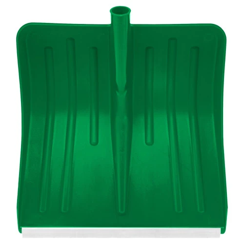 Лопата для уборки снега пластиковая, зеленая, 420 х 425 мм, без черенка, Сибртех