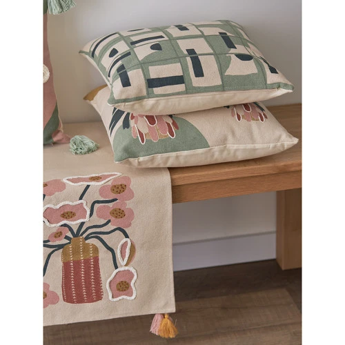 Подушка декоративная с геометрическим принтом из коллекции ethnic, 45х45 см