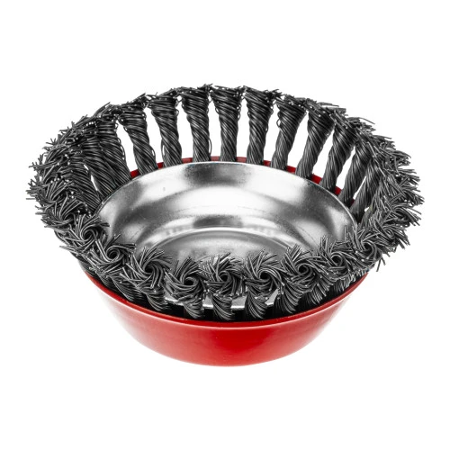 Щетка для УШМ, 150 мм, М14, "чашка", крученая проволока 0.8 мм Matrix