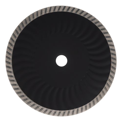 Диск алмазный отрезной DENZEL Турбо, ф230 х 22.2 мм, сухой рез, HWD92, турбированная рабочая часть, круг, 731140